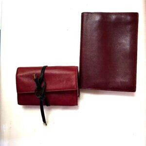 Vintage Mark Cross Mens Black Leather Bifold Wallet